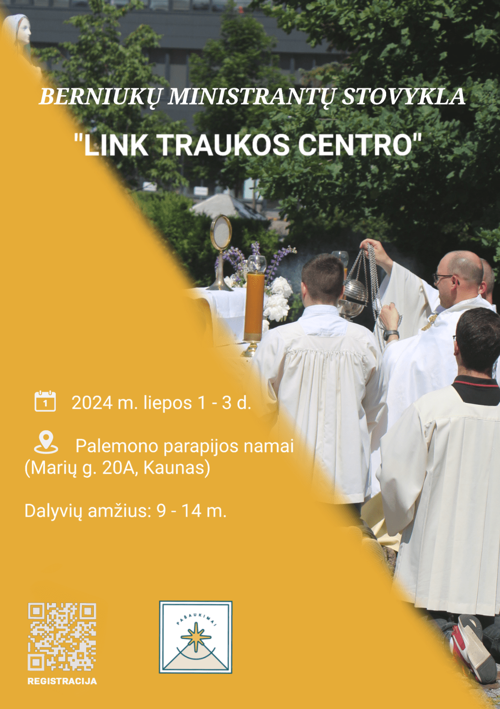 Berniukų ministrantų stovykla “LINK TRAUKOS&nbsp;CENTRO“