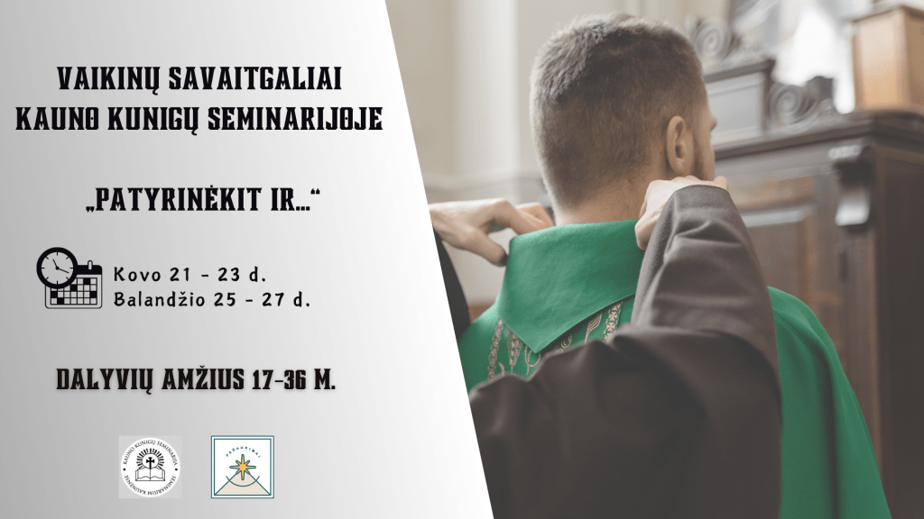 Vaikinų savaitgaliai seminarijoje&nbsp;2025